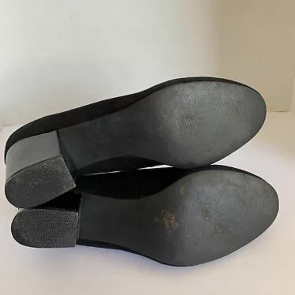 Calvin Klein Black Suede  Pumps Block Heels KASEY - Picture 5 of 9